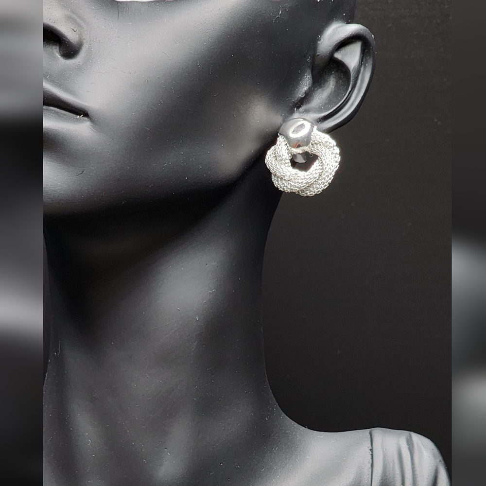Silver Color Earrings - Picture 4 of 5